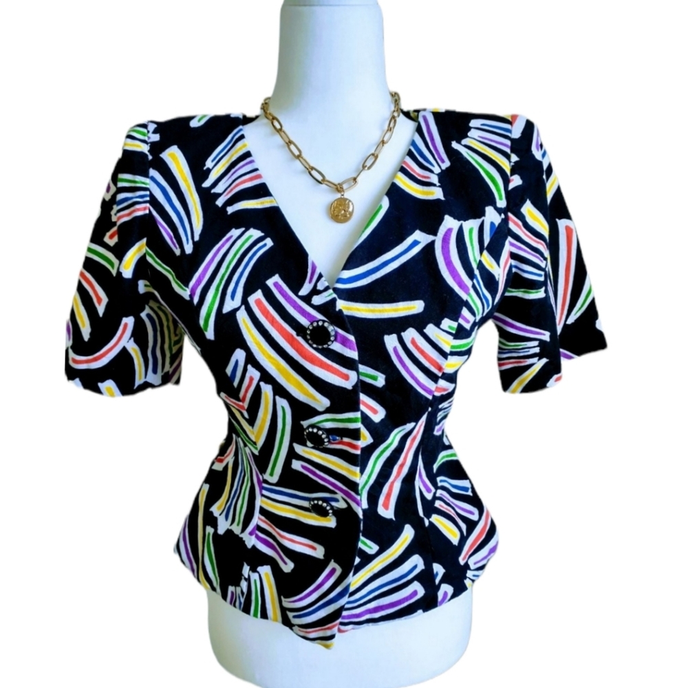 Warren Multicolor Short Sleeve Jacket